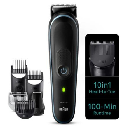 Braun | All-in-one trimmer | MGK5445 | Cordless | Number of length steps 13 | Must/Blue