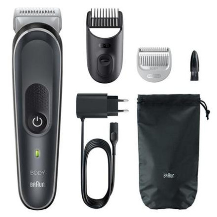 Braun Body Groomer | Series 5 BG5550 | Cordless | Lght Grey
