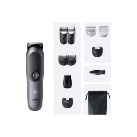 Braun 11-in-1 Grooming Kit | All-in-One Kit Series 5 AIO5560 | Cordless | Number of length steps 14 | Grey/Черный