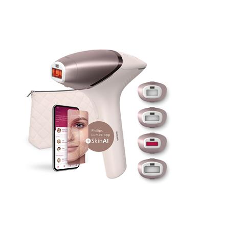 Philips IPL Hair Removal Device with SenseIQ | BRI977/00 Lumea 9900 Series | Bulb lifetime (flashes) 450.000 | Number of power levels 5 | Rose