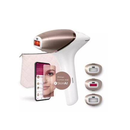 Philips | IPL Hair remover with SenseIQ | BRI973/00 | Bulb lifetime (flashes) 450.000 | Number of power levels 5 | White/Rose Gold