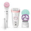 Braun | Epilator | Silk-épil Beauty Set 9 9/985 BS | Operating time (max) 50 min | Bulb lifetime (flashes) Not applicable | Number of power levels 2 | Wet & Dry | White/Rose