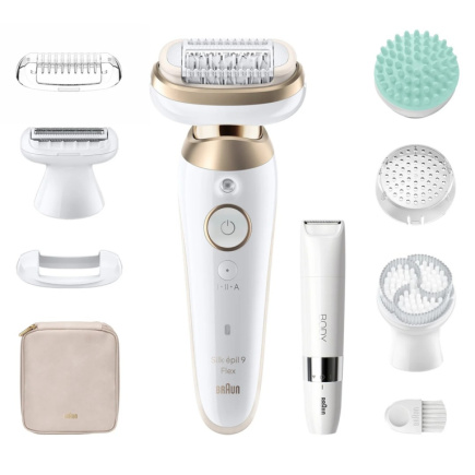 Braun Silk-épil 9 Flex SkinSpa 9-481 3D Gold, Valge