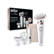 Braun Epilator | SES9-360 Silk épil 9 Flex 3D | Operating time (max) 50 min | Number of power levels 1 | Wet & Dry | Белый/Rose