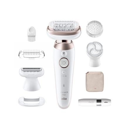 Braun Epilator | SES9-360 Silk épil 9 Flex 3D | Operating time (max) 50 min | Number of power levels 1 | Wet & Dry | Белый/Rose