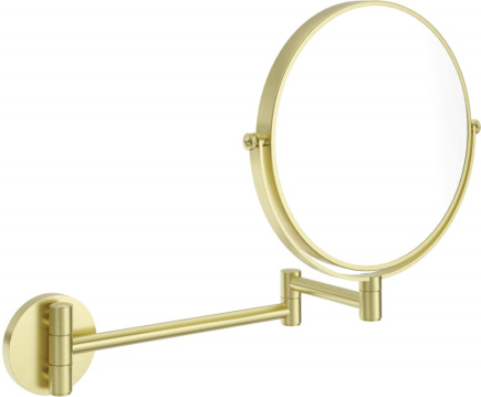 Cosmetic mirror on movable arm