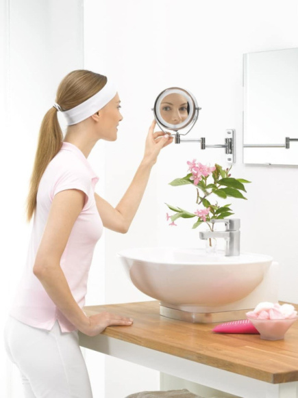 Beurer BS 59 makeup mirror Freestanding Round Silver