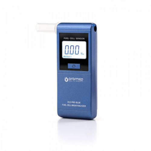 ORO-MED Electrochemical breathalyzer blue