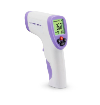 Esperanza ECT002 digital body thermometer Remote sensing thermometer Purple, Valge Ear, Forehead, Oral, Rectal, Underarm Buttons
