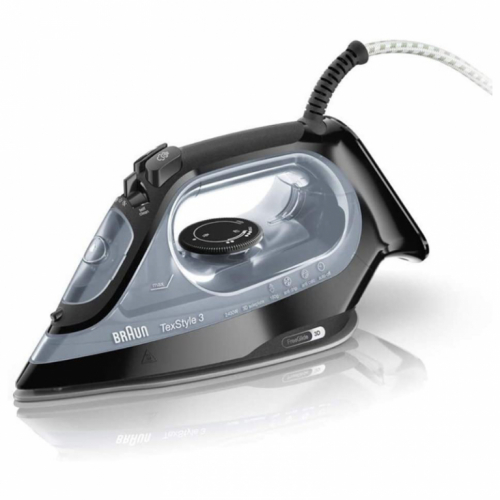 BRAUN TexStyle 3 Steam Iron SI 3055 BK, Black