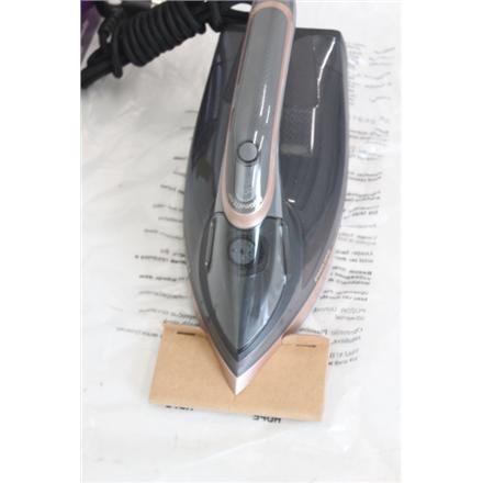 Восстановленный. Philips DST8041/80 Azur Steam Iron, Black/Gold | Philips Azur DST8041/80 | Steam Iron | 3000 W | Water tank capacity 350 ml | Continuous steam 80 g/min | Steam boost performance 260 g/min | Black/Gold | DEMO