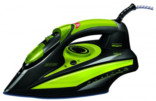 MPM MZE-04 iron Dry & Steam iron Ceramic soleplate 2400 W Black, Green