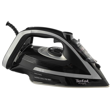 TEFAL | FV8062 Puregliss | Steam Iron | 3000 W | Water tank capacity 0.27 ml | Continuous steam 50 g/min | Steam boost performance 280 g/min | Black/Grey