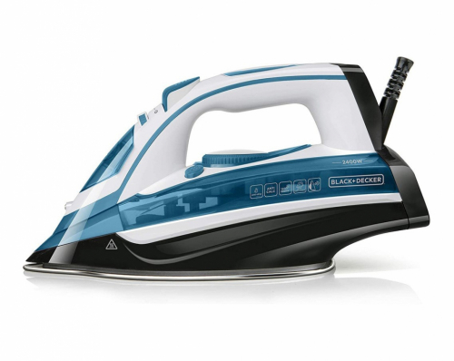 Steam iron Black+Decker BXIR2402E (2400W; white)