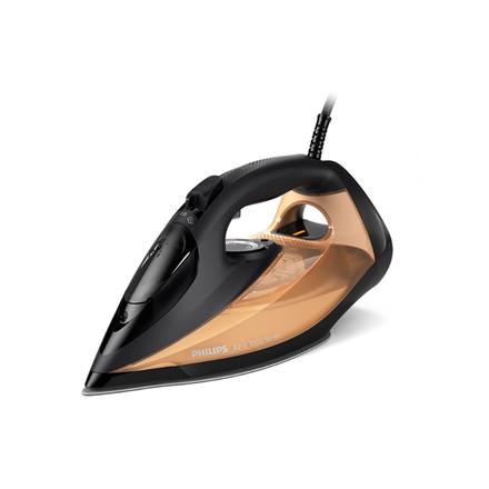 Philips DST7040/80 7000 series | Steam Iron | 2800 W | Water tank capacity 300 ml | Continuous steam 50 g/min | Steam boost performance 250 g/min | Black/Gold