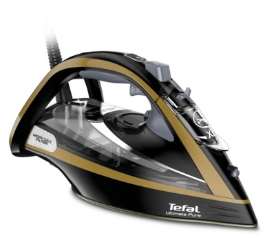 Tefal FV9865E0 iron Dry & Steam iron Durilium Autoclean soleplate 3000 W Black, Gold