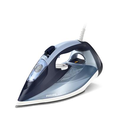 Philips Steam Iron | DST7020/20 | Steam Iron | 2800 W | Water tank capacity 300 ml | Continuous steam 50 g/min | Steam boost performance 250 g/min | Blue