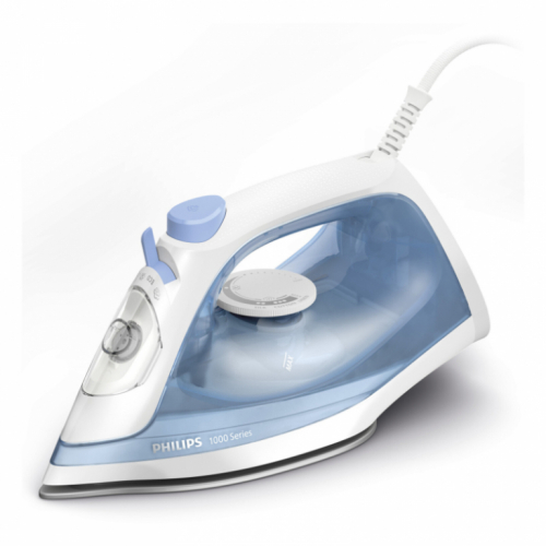 Philips 1000 Series Steam iron DST1030/20, 2000W, 20g/min continous steam, 90g steam boost, non-stick soleplate, 250ml water tank,