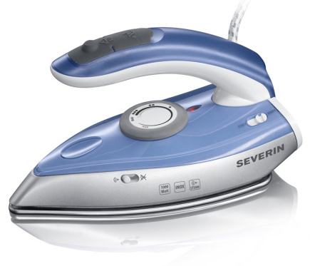 Severin BA 3234 iron Dry & Steam iron Stainless Steel soleplate 1000 W Blue, Silver