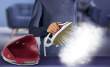 Tefal GV9220 steam ironing station 2600 W Durilium AirGlide Autoclean soleplate Burgundy, White
