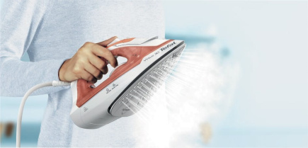 Tefal Virtuo 30 FV2C40E0 iron Dry & Steam iron Ceramic soleplate 2000 W Peach, Valge