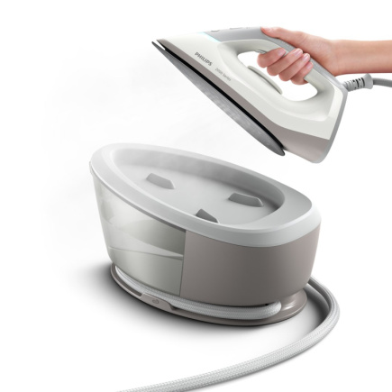 Philips 2000 series PSG2000/80 steam ironing station 2400 W 1.4 L Ceramic soleplate Grey, Valge