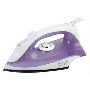 Iron | Adler | AD 5019 | With cord | 1600 W | Water tank capacity 100 ml | Continuous steam 10 g/min | Violet/Valge
