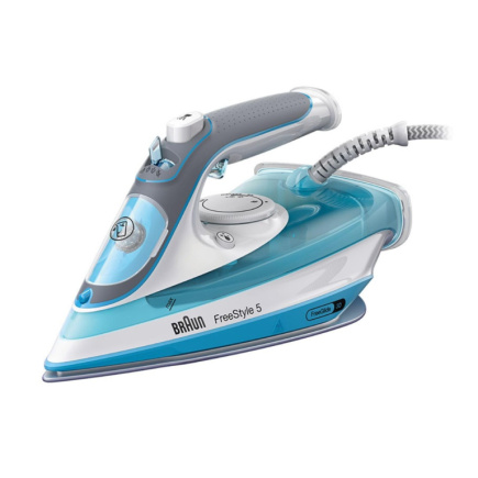 Braun TexStyle 5 SI 5006 BL Dry & Steam iron Ceramic soleplate 2600 W Blue, Grey, Valge