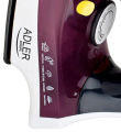 Adler AD 5022 Dry & Steam iron Ceramic soleplate Purple, 2200 W