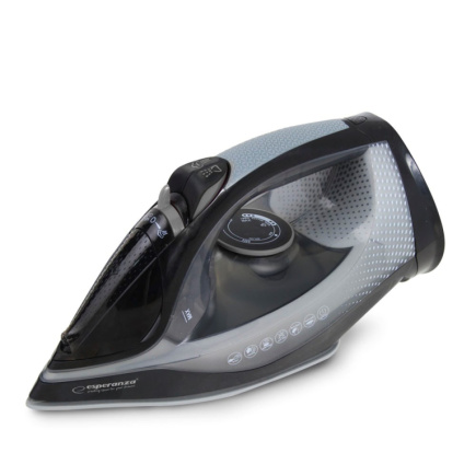 Esperanza EHI011 Steam iron Ceramic soleplate Grey, Must 2600 W