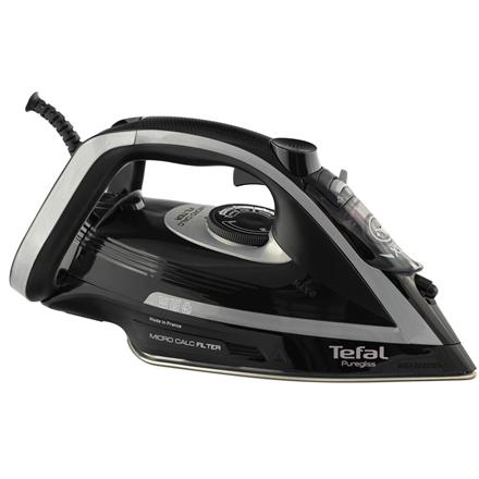 TEFAL | FV8062 Puregliss | Steam Iron | 3000 W | Water tank capacity 0.27 ml | Continuous steam 50 g/min | Steam boost performance 280 g/min | Черный/Grey