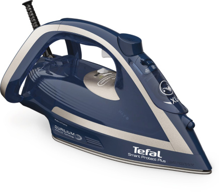 Tefal Smart Protect Plus FV6872 Dry & Steam iron Durilium Airglide soleplate 2800 W Blue