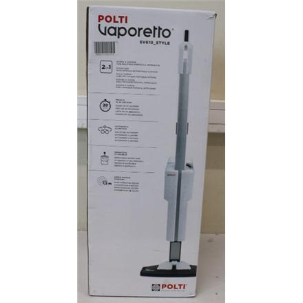 Renew. Polti PTEU0304 Vaporetto SV610 Style 2 in 1 steam mop with integrated portable cleaner, Grey/White | Polti | Steam mop with integrated portable cleaner | PTEU0304 Vaporetto SV610 Style 2-in-1 | Power 1500 W | Steam pressure Not Applicable bar |