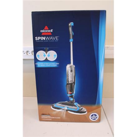 Mop | SpinWave | Corded operating | Washing function | Power 105 W | Blue/Titanium | USED, DIRTY, SCRATCHED, BROKEN HANDLE HOLDERS