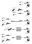 Esperanza EHS008 Steam Washer 0.35L Black, White 900W