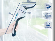 Leifheit 51035 electric window cleaner Must, Blue, Valge