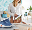 Tefal Pro Express Ultimate II GV9710 1.2 L Durilium Airglide Autoclean Ultra Thin soleplate Blue, Valge