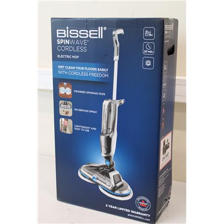 Taastatud. Bissell SpinWave Cordless MultiFunctional Cleaner | Bissell Mop | SpinWave | Cordless operating | Washing function | Blue/Titanium | 18 V | DAMAGED PACKAGING