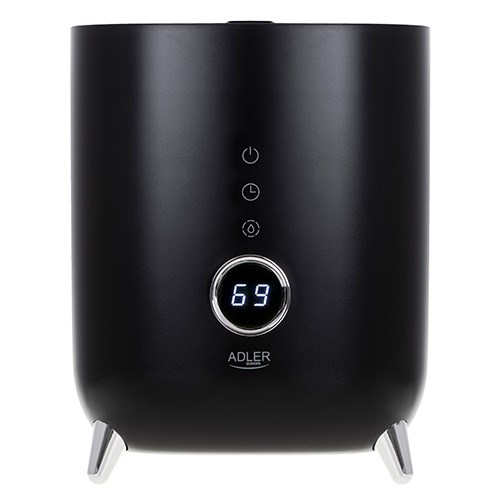 Adler | AD 7972 | Humidifier | 23 W | Water tank capacity 4 L | Suitable for rooms up to 35 m2 | Ultrasonic | Humidification capacity 150-300 ml/hr | Black