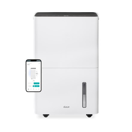 Duux Smart Dehumidifier | Bora | Suitable for rooms up to 50 m2 | Water tank capacity 4 L | White