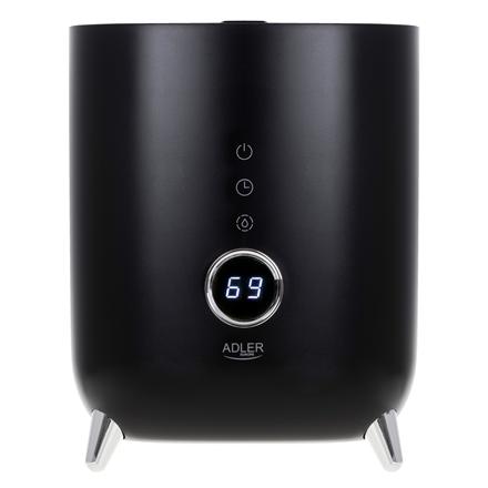 Adler | AD 7972 | Humidifier | 23 W | Water tank capacity 4 L | Suitable for rooms up to 35 m² | Ultrasonic | Humidification capacity 150-300 ml/hr | Black