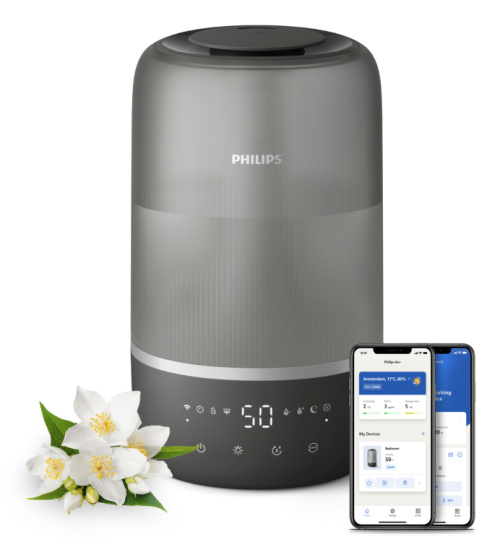 PHILIPS Humidifier Series 1000 Up to 41 m2 3 settings grey