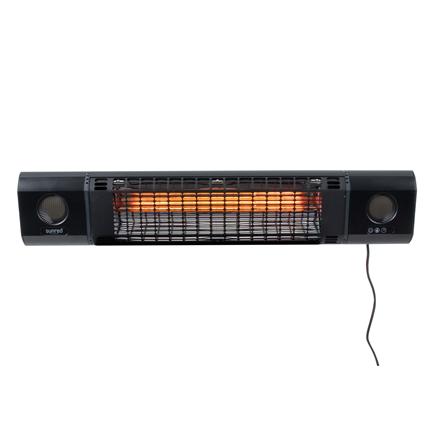 SUNRED | Heater | SOUND-2000W, Sun and Sound Ultra Wall | Infrared | 2000 W | Black | IP54