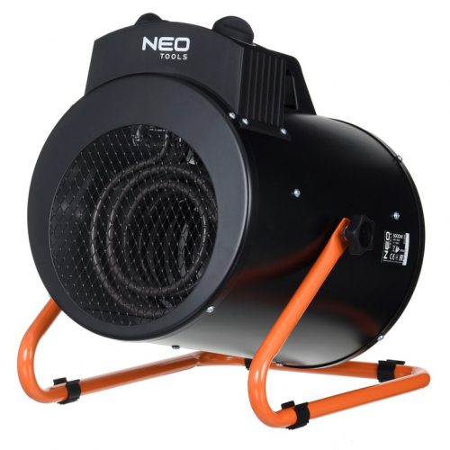 NEO TOOLS 90-069 electric space heater Stainless steel 5000 W IPX4 Black