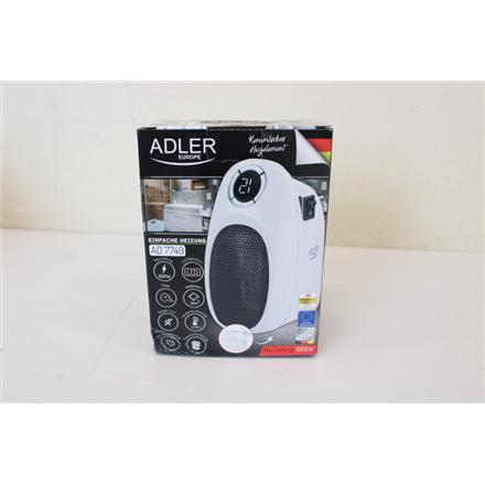 Renew. Adler AD 7749 Thermofan Easy Heater, White | Adler DAMAGED PACKAGING