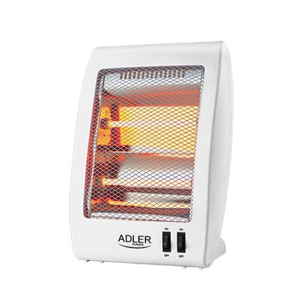 Adler | Heater | AD 7709 | Halogen Heater | 800 W | Number of power levels 2 | White