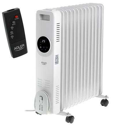 Adler AD 7826 | Oil Filled Radiator | 2500 W | Number of power levels 3 | White