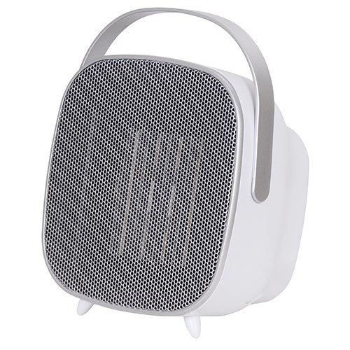 Ceramic fan heater with LED