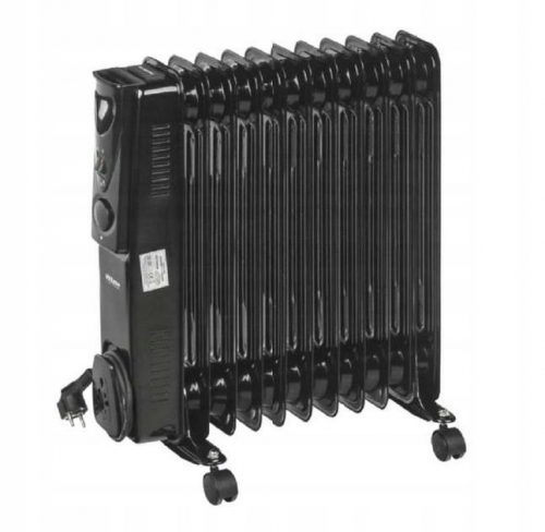 OIL-FILLED RADIATOR 11-FIN 2500W BLACK