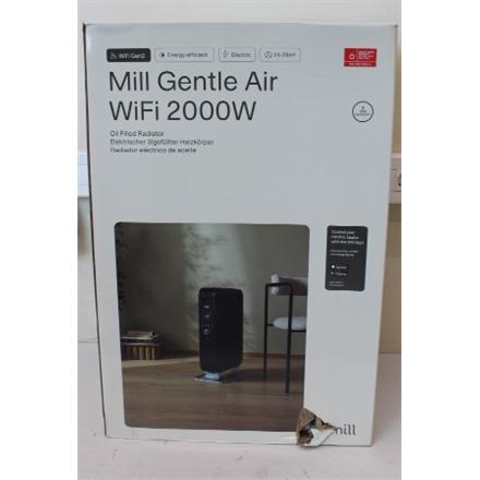 Renew. Mill OIL2000WIFI3 Black WiFI GEN3 Oil Filled Radiator, 2000 W, APP+WiFi+Bluetooth, Mill Heat Boost Technology | Mill | WiFI GEN3 Oil Filled Radiator | OIL2000WIFI3 | Oil Filled Radiator | 2000 W | Number of power levels 3 | Black | DAMAGED